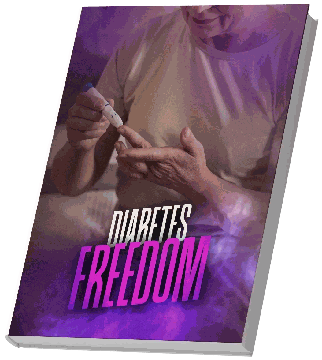 The cover of a bonus e-book titled Diabetes Freedom, supplied with Glyco Harmony